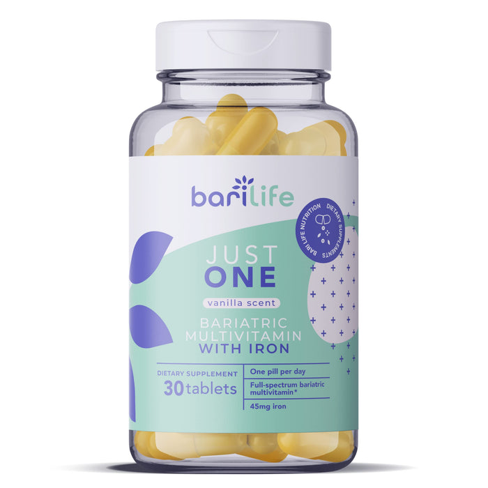 Just One - Once Daily Bariatric Multivitamin with Iron (30) | 22 Essential Vitamins