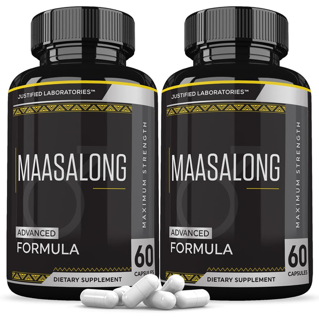 Justified Laboratories Maasalong Advanced Men's Health Formula 2 Pack – 120 Capsules