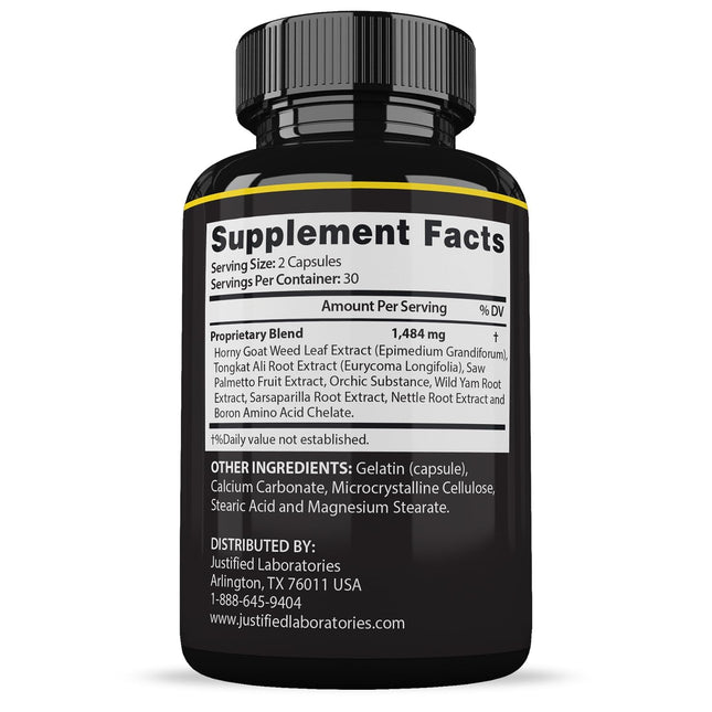 Justified Laboratories Maasalong Advanced Men's Health Formula 2 Pack – 120 Capsules