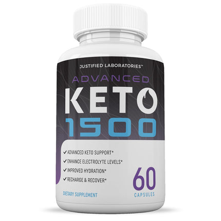 Justified Laboratories Advanced Keto 1500 – 2 Pack, 120 Veggie Capsules (1275mg)