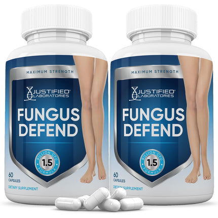 Justified Laboratories Fungus Defend Probiotic 1.5B CFU – 2 Pack, 120 Capsules