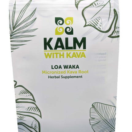 KALM with Kava Loa Waka – Micronized Kava (8 oz.) | Noble Fijian Kava