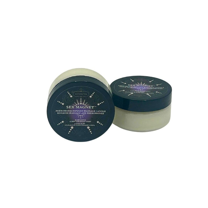Kama Sutra Blue Lotus Pheromone Massage Candle – Personalized Scent & Warm Massage Oil