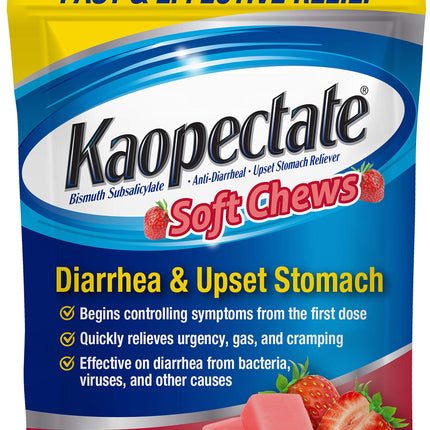 Kaopectate Strawberry Soft Chews 24 Count – Fast Stomach Relief