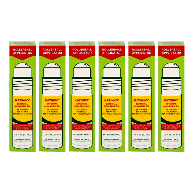 Katinko External Analgesic Oil 10ml - Quick Relief for Sore Muscles, Headaches, Travel Sickness & Insect Bites