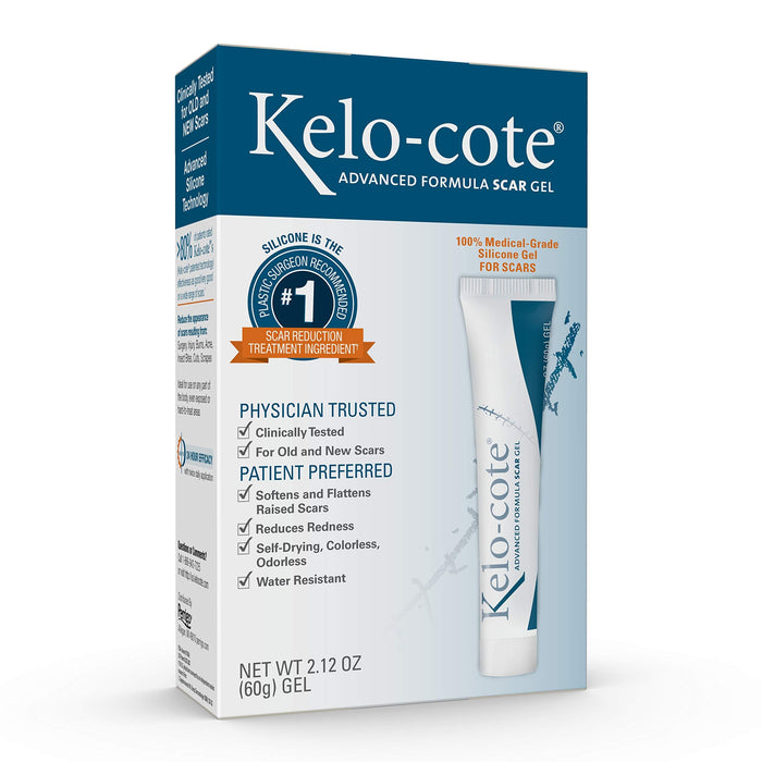 Kelo-Cote Advanced Silicone Scar Gel 60g – Clinically Tested, Derm & Plastic Surgeon Recommended