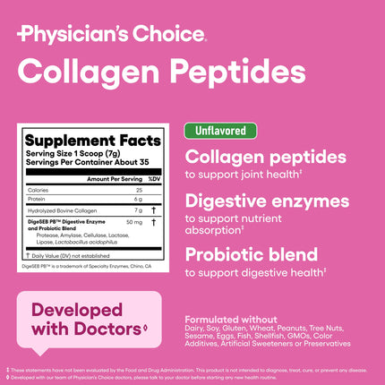 Collagen Peptides Powder Two-Pack – Keto, Hydrolyzed Type I & III, DigeSEB