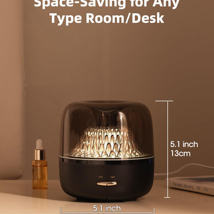KinYiLO Essential Oil Diffuser 200ml Volcano Mountain – 7 Color LED Lights, Ultrasonic Cool Mist