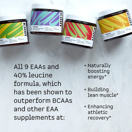 Kion Aminos – Essential Amino Acids Powder for Energy and Recovery (30 Servings) – Mixed Berry