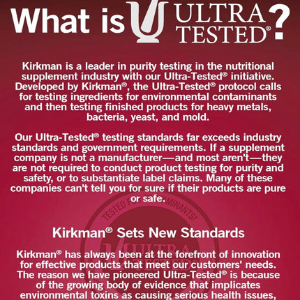 Kirkman Alpha Lipoic Acid 100 mg - Hypoallergenic | 120 Vegetarian Capsules