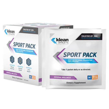 Klean Athlete Klean Sport Pack | Magnesium Glycinate, Vitamin D & Omega-3 | NSF Certified