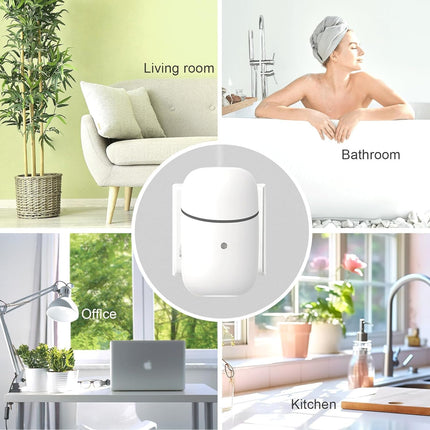 Kuandawei Plug-in Waterless Diffuser – 500 Sq Ft Coverage, Wall-Mount Essential Oil Diffuser for Home, Office, Hotel