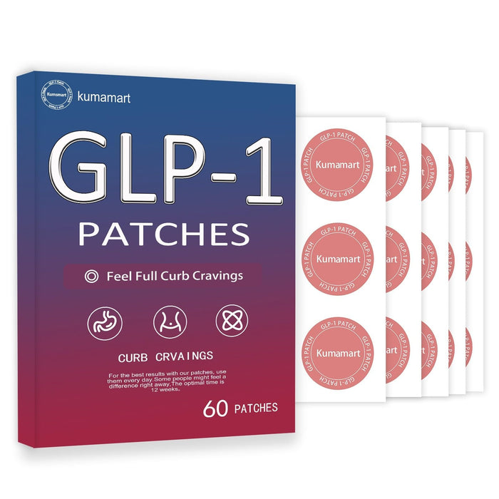 kumamart GLP-1 Patches – 60 Count, 12-Hour Hunger Support, Natural Plant-Based Ingredients