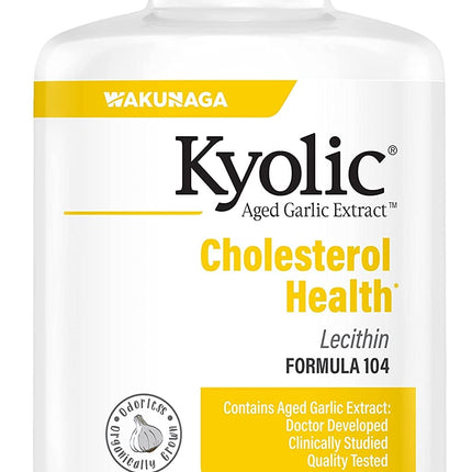 Kyolic #104 Garlic Extract With Lecithin 300-cap Two-Pack | Aged Garlic Extract Kyolic Formula 104