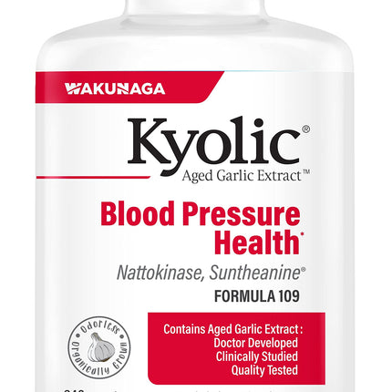 Kyolic Aged Garlic Extract Formula 109 – Blood Pressure Health, 240 Capsules