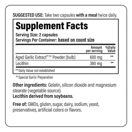 Kyolic Aged Garlic Extract Formula 104 – Cholesterol Health* (100 Capsules)