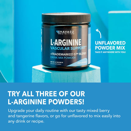 L-Arginine Powder | Nitric Oxide Booster with L-Citrulline & Beet Root – 30 Scoops, Unflavored