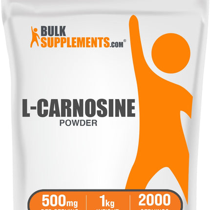 BulkSupplements L-Carnosine Powder 500mg per Serving – Gluten Free, 1kg