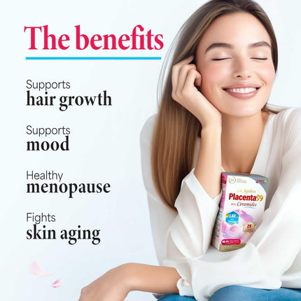 LABO Nutrition Le Ageless Placenta 99 with Ceramides - Placenta Supplement, 60 Capsules