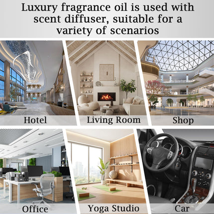 Luxury Hotel Scent Santal Diffuser Refill Kit – 20ml Nano-Formula, Long-Lasting Fragrance for Large Rooms