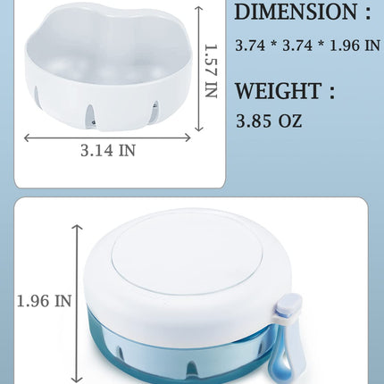 Denture Case - Leak-Proof Travel Box with Magnetic Mirror & Strainer