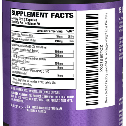 Lean PM Night Time Fat Burner & Sleep Aid – Stimulant-Free | Jacked Factory