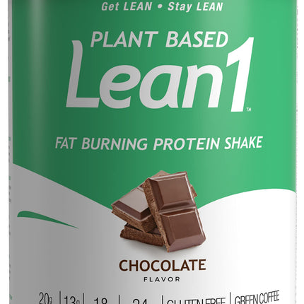 Lean1 Plant-Based Meal Replacement Protein Powder – Chocolate, 15-Serving Tub | Nutrition53