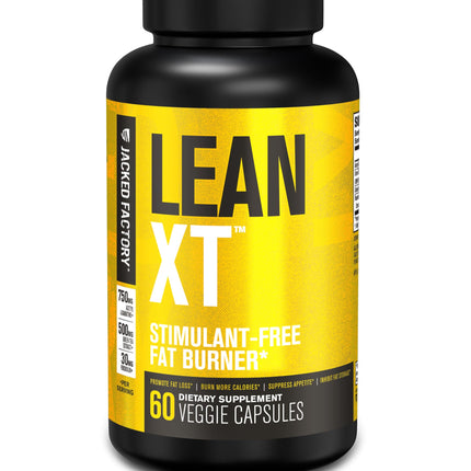 Jacked Factory Lean-XT Caffeine Free Fat Burner | Non-Stim Weight Loss & Metabolism Booster