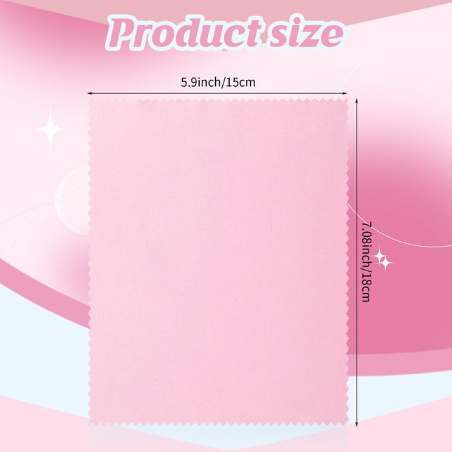 Leelosp 300 Pcs Pink Microfiber Cleaning Cloths – 6x7 in