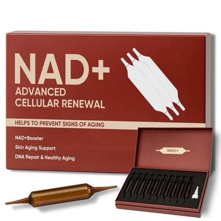 Lexenic NAD+ Advanced Cellular Renewal – 1200mg Liquid NAD+ Supplement for Energy, Focus & Anti-Aging | 10 Vials