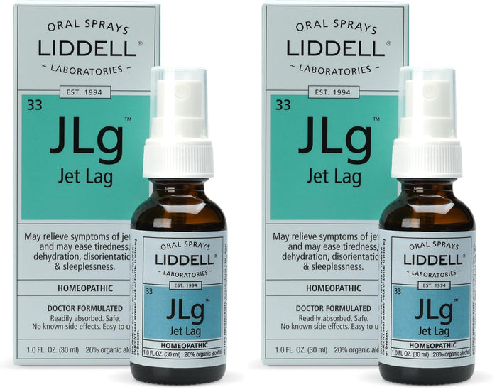 Liddell Homeopathic Jet Lag Remedy - 1 fl oz (Pack of 2) | Natural Relief