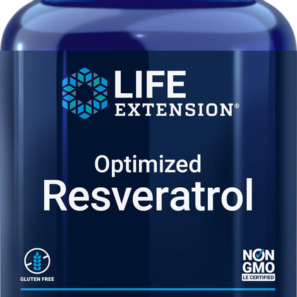 Life Extension Optimized Resveratrol – 90 Veg Capsules | Youthful Gene Expression & Mitochondrial Support