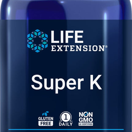 Life Extension Super K – Vitamin K1 & K2 (MK4 & MK7), 150 Softgels