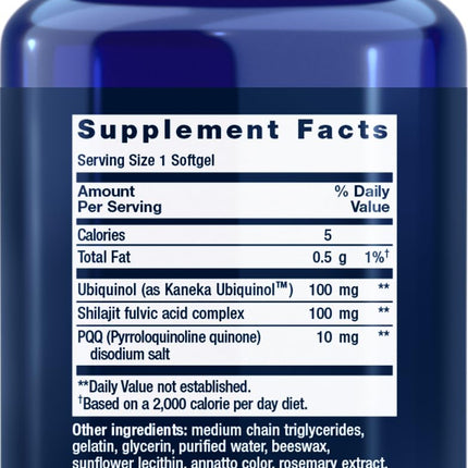 Life Extension Super Ubiquinol CoQ10 with PQQ, 30 Softgels – Pack of 2