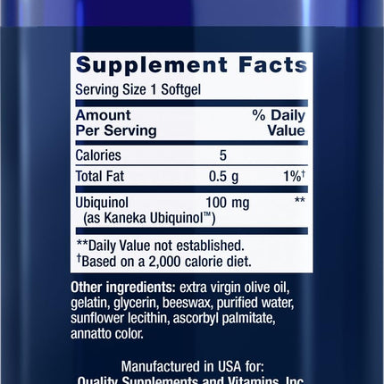 Life Extension Super Ubiquinol CoQ10 100 mg – 60 softgels (Pack of 2)