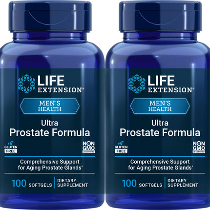 Life Extension Ultra Prostate Formula – 100 Softgels (2 Pack) for Prostate Support