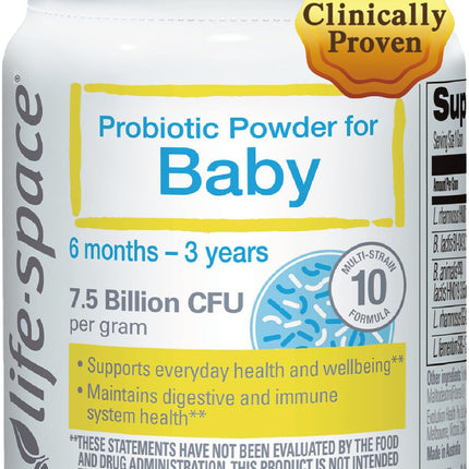 Life-Space 60g Probiotic Powder for Babies 0-36m | 7.5B CFU Multi-Strain