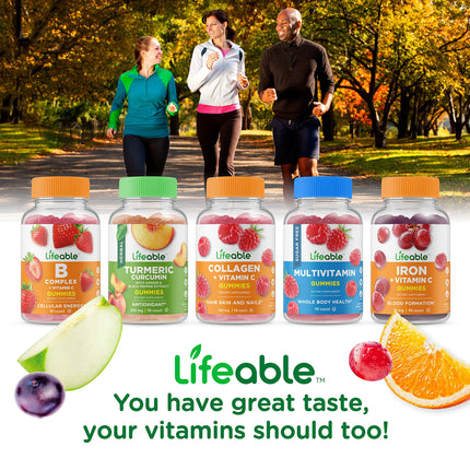 Lifeable Glucose Gummies – Mixed Berry, Gluten Free & Non-GMO (90 Gummies Pack)