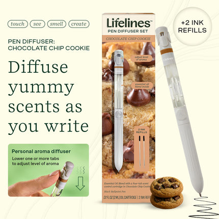 Lifelines Pen Diffuser Set – Chocolate Chip Cookie Aromatherapy Pen