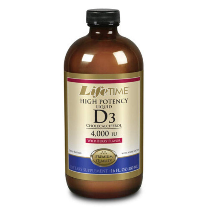 LIFETIME Vitamin D-3 | 16 oz 4000 IU Liquid Mixed Berry