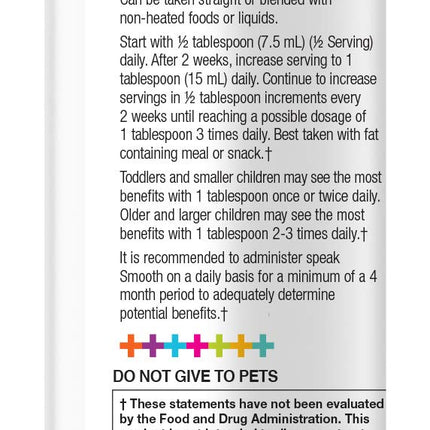 Lifetrients Speak+D Smooth Orange Vanilla – 15.2 oz | Pediatrician-Formulated Support for Children with Special Nutritional Needs