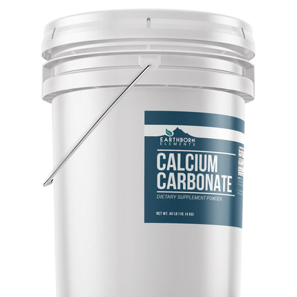 Calcium Carbonate Powder 5 Gallon Bucket | Limestone Powder & Toothpaste Additive (640 Ounce)