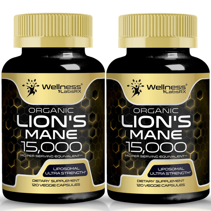 Lion's Mane Mushroom Capsules - 120 Count | Cognitive & Immune Support