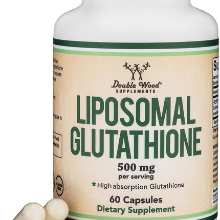 Liposomal Glutathione 500mg – 60 Vegan Capsules | Double Wood