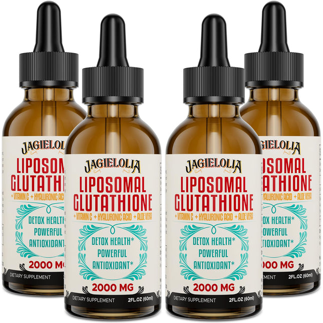Jagielolia Liposomal Glutathione Liquid 2000MG – High-Potency Vegan Antioxidant Drops, 8 fl oz