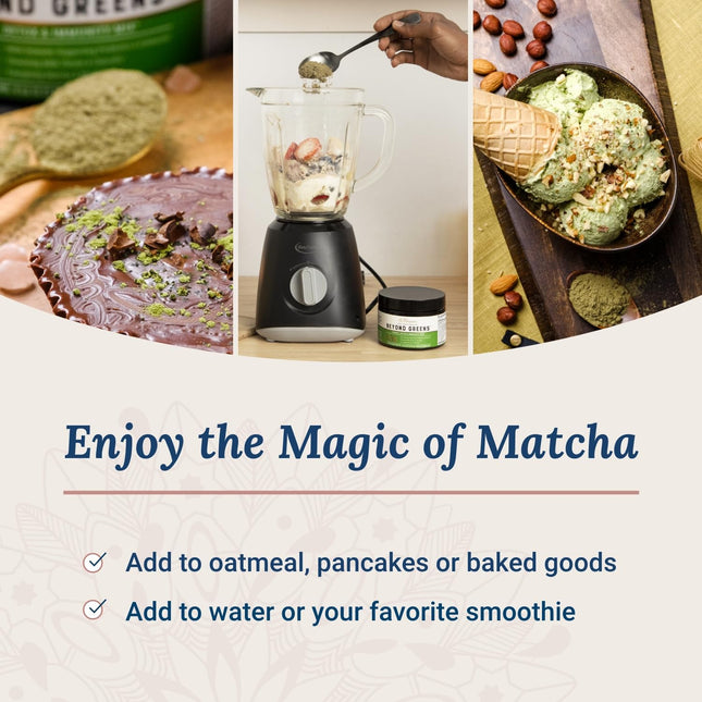 Live Conscious Beyond Greens Matcha Powder – Immune Support & Energy, 2-Pack (30 Servings)