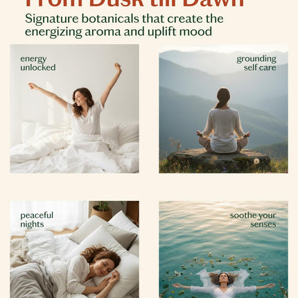 LIVEDROPS 24/7 Essential Oil Gift Set – 4 Mini Blends for Energy, Sleep & Relax