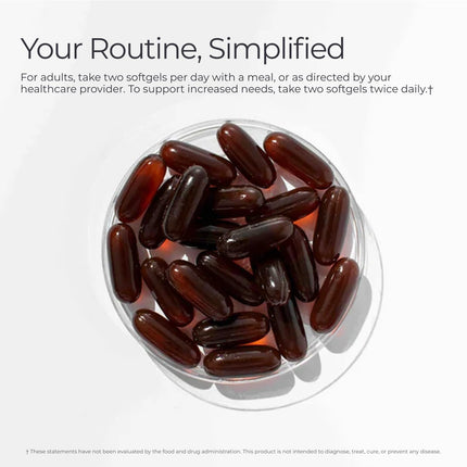 Livingood Daily Omega 3-6-9 Plus Turmeric Curcumin — EPA & DHA, 60 Softgels