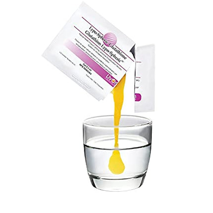 LivOn Lypo-Spheric Glutathione – 30 Packets, 450 mg Each, Liposome-Encapsulated, Non-GMO