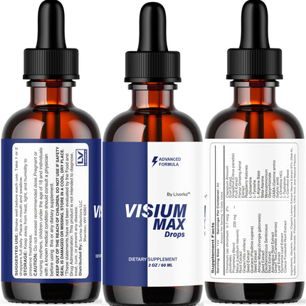 LIVORKA Visium Max Drops – 5-Pack Liquid Health Support (5 Months)